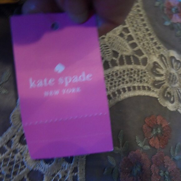 New Kate Spade NY Suflower Yellow Tweed Quilted Convertible Medium Bag - Picture 14 of 16